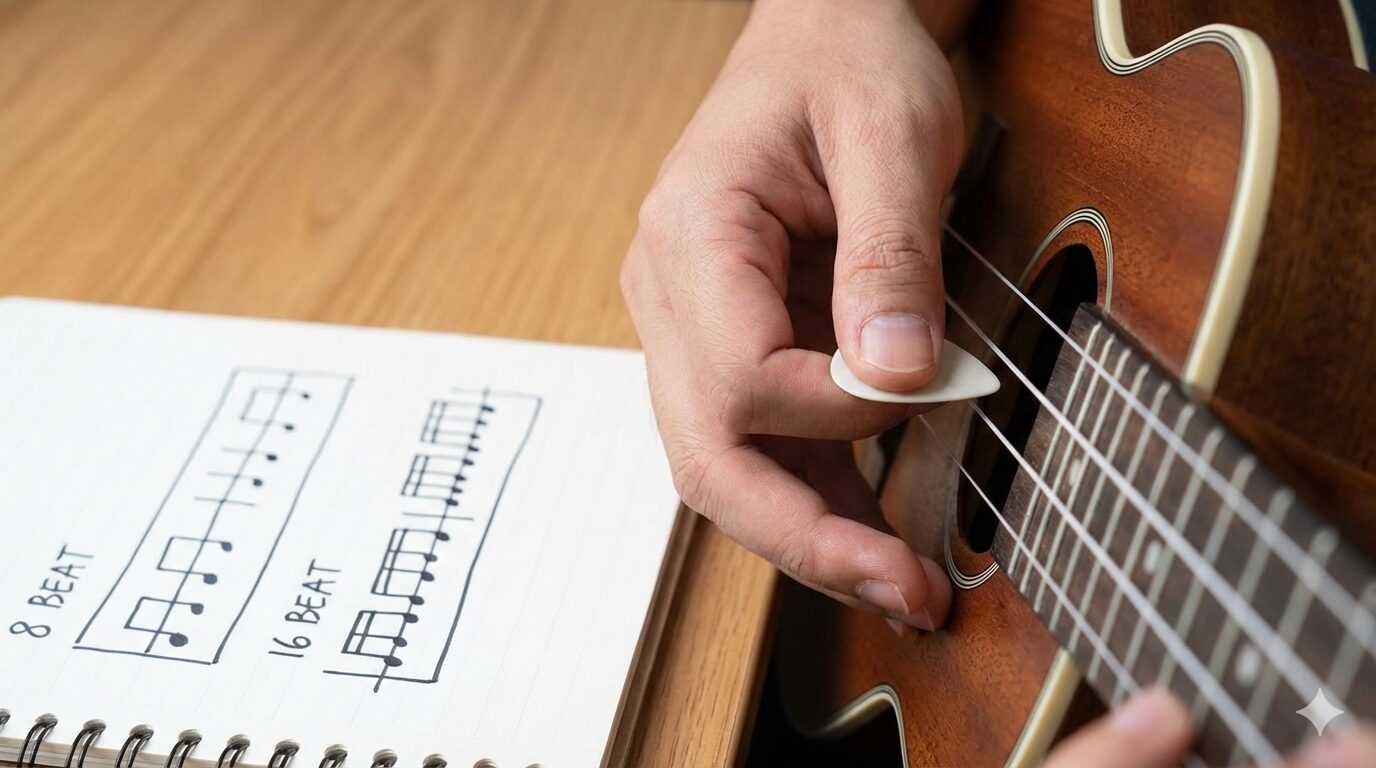 ウクレレの16ビートとストロークの違いを理解する基礎知識