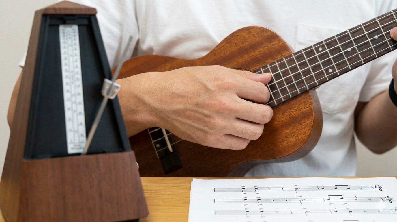 ウクレレの16ビートストロークをマスターする練習法