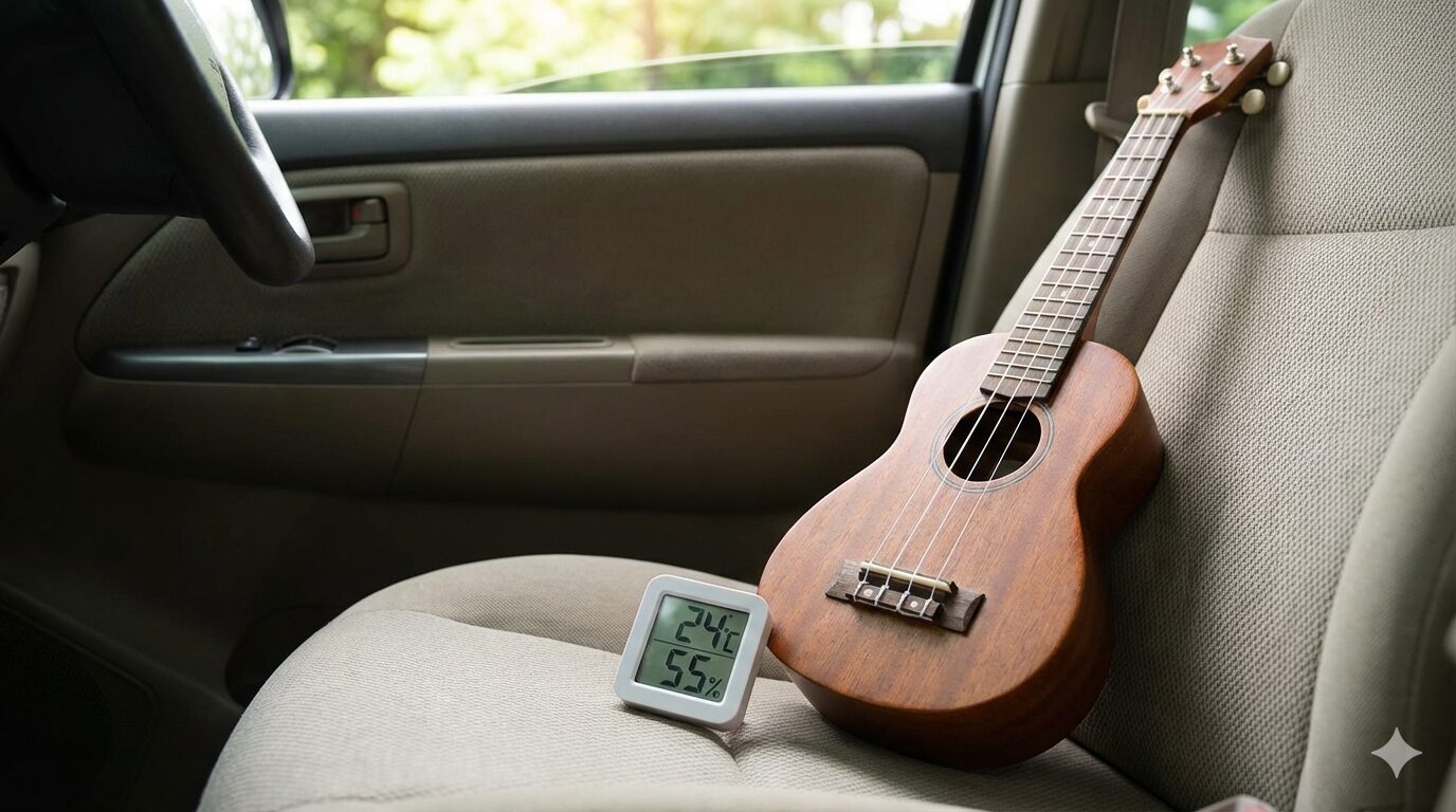 ウクレレの車内練習で注意すべき3つのポイント