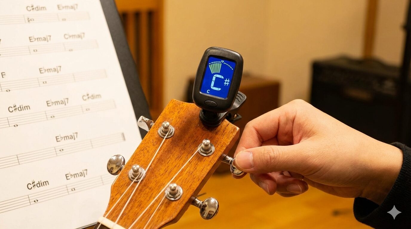 ウクレレのコードに出てくる♯・♭記号の読み方完全ガイド