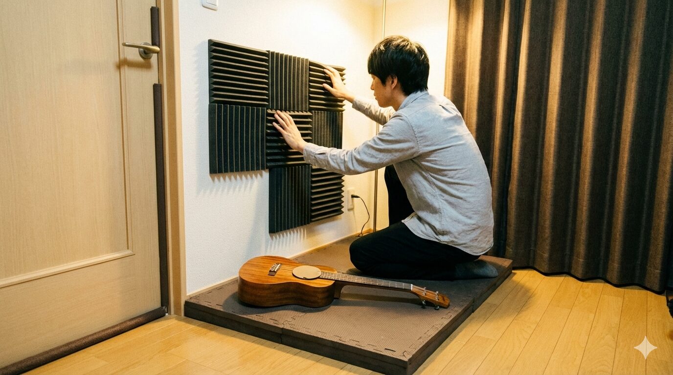ウクレレのマンション練習で壁ドンを防ぐ最強防音術