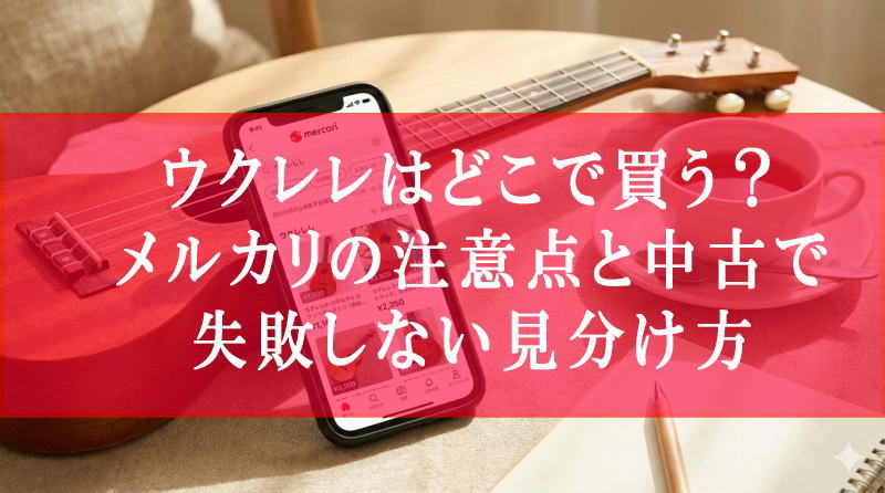 ウクレレはどこで買う？メルカリの注意点と中古で失敗しない見分け方