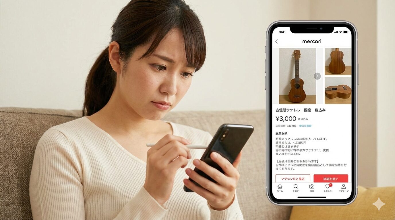 ウクレレをメルカリで買う前に知るべき注意点とリスク 