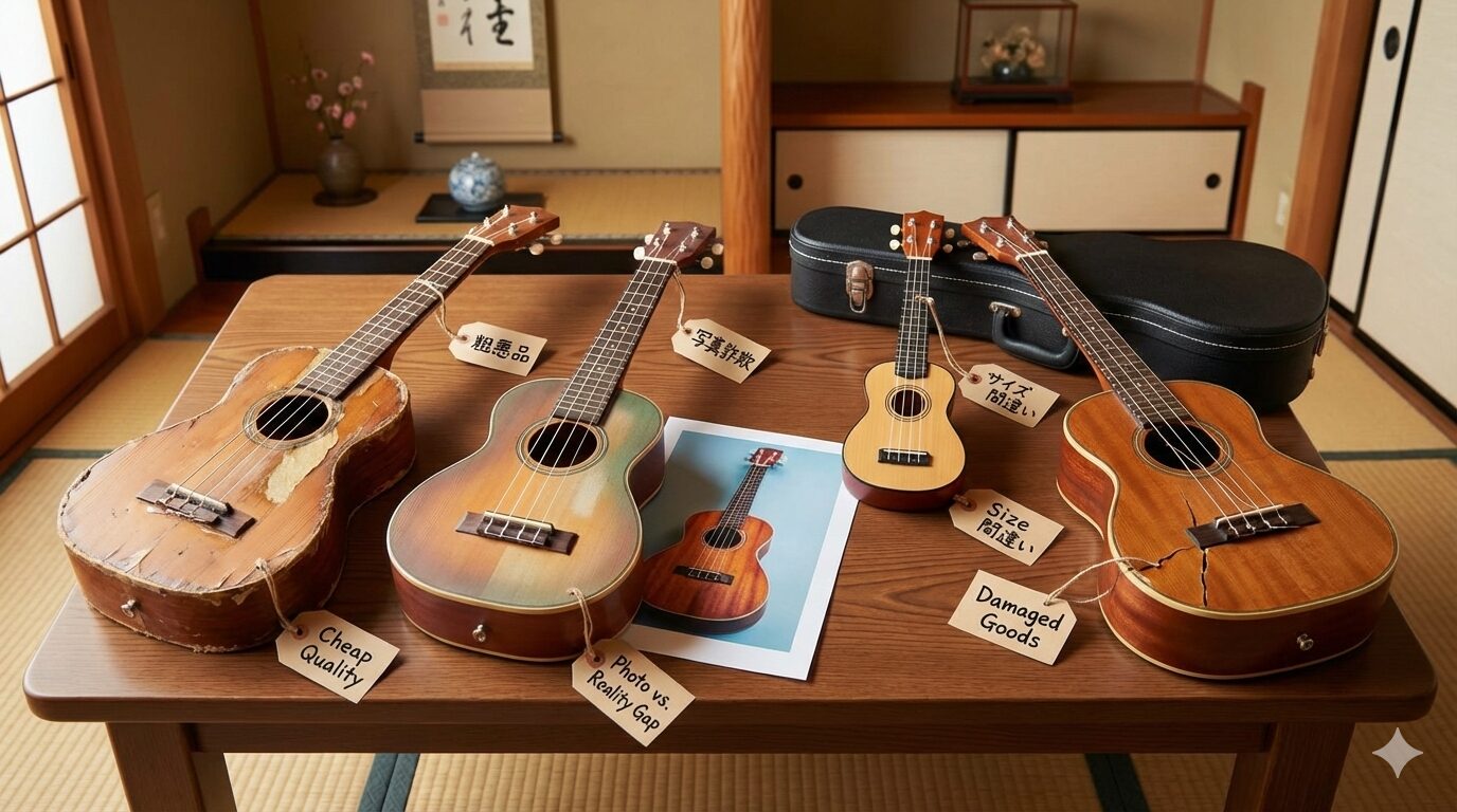 ウクレレの通販でよくある失敗談5つのパターン