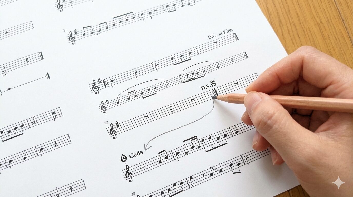 初心者が迷うウクレレ楽譜のリピート記号完全ガイド