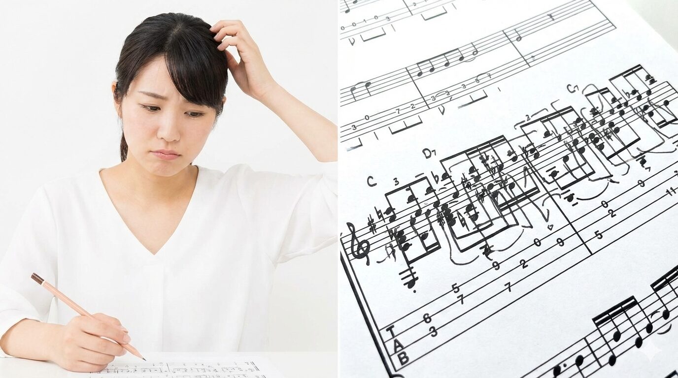 ウクレレの楽譜記号で混乱しやすい注意ポイント