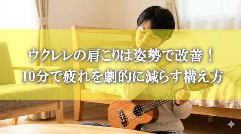 ウクレレの肩こりは姿勢で改善！10分で疲れを劇的に減らす構え方