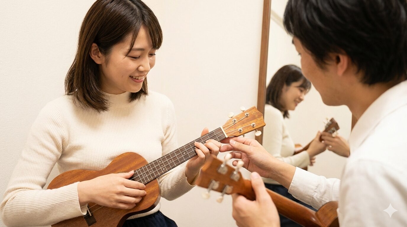 マンツーマンだからこそ得られるウクレレ上達へのメリット