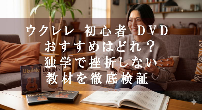 ウクレレ 初心者 DVD おすすめはどれ？独学で挫折しない教材を徹底検証