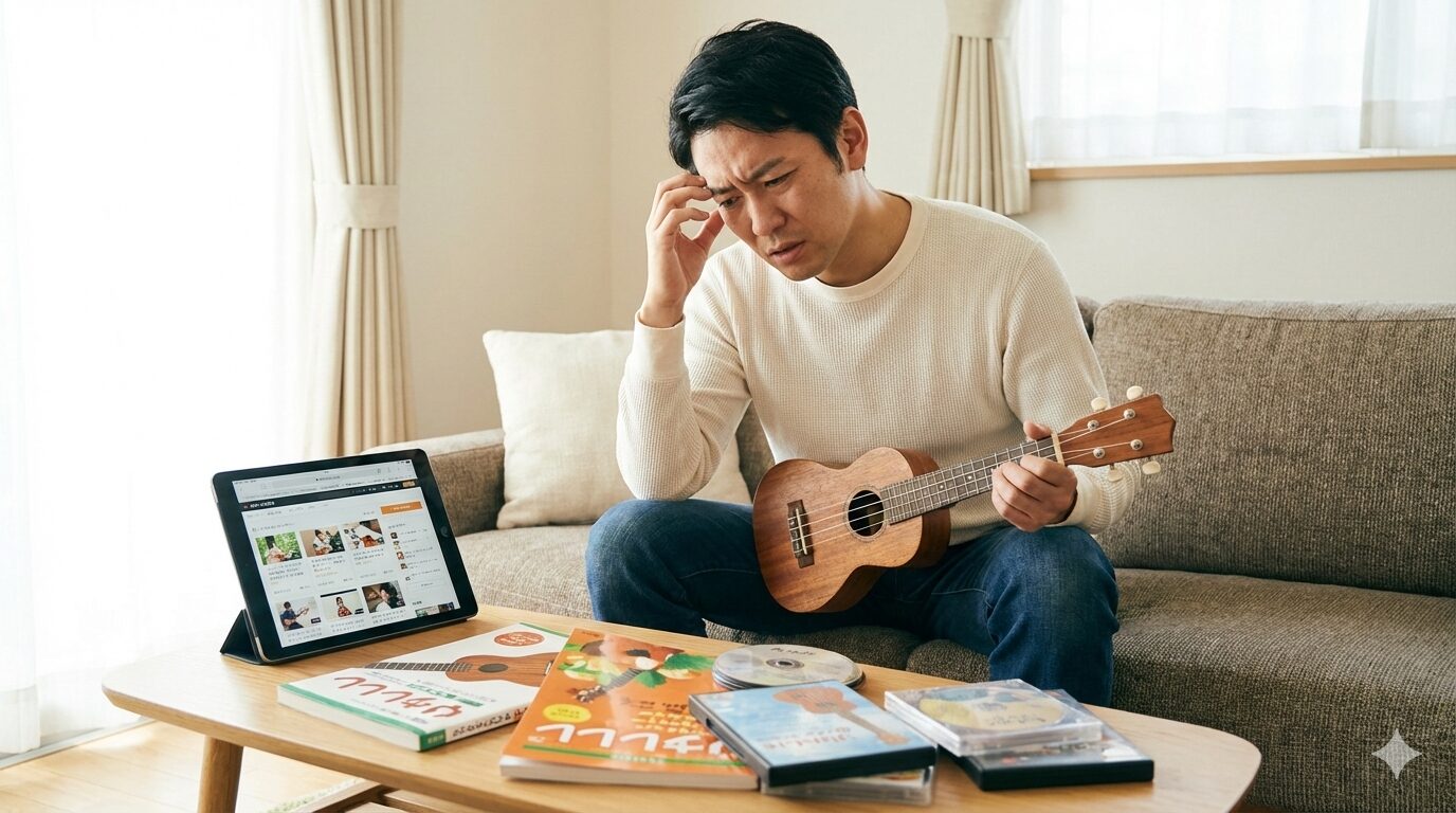 独学でウクレレを始めるとき、教材選びで失敗しやすい理由