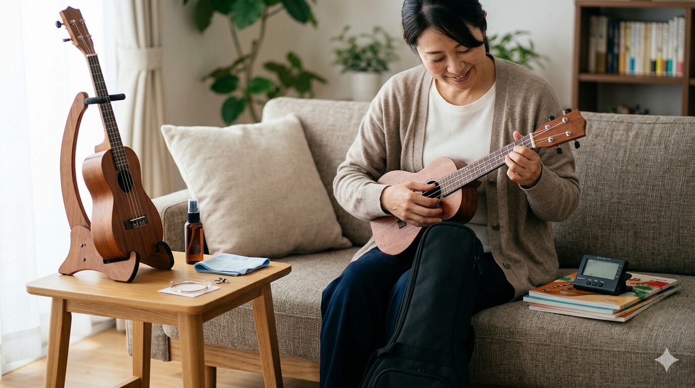 ウクレレ初心者セットを買った後に追加で揃えると便利なもの