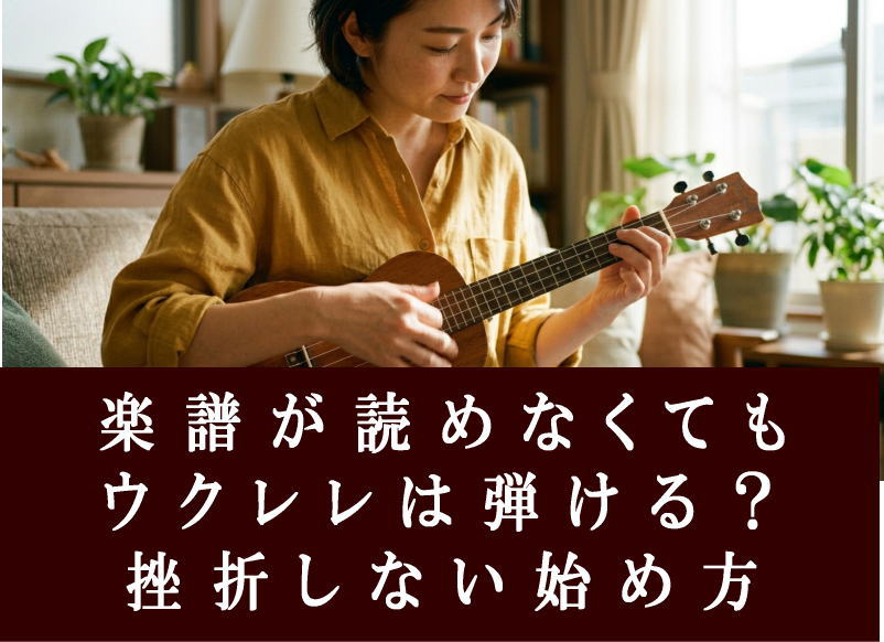 楽譜が読めなくてもウクレレは弾ける？挫折しない始め方
