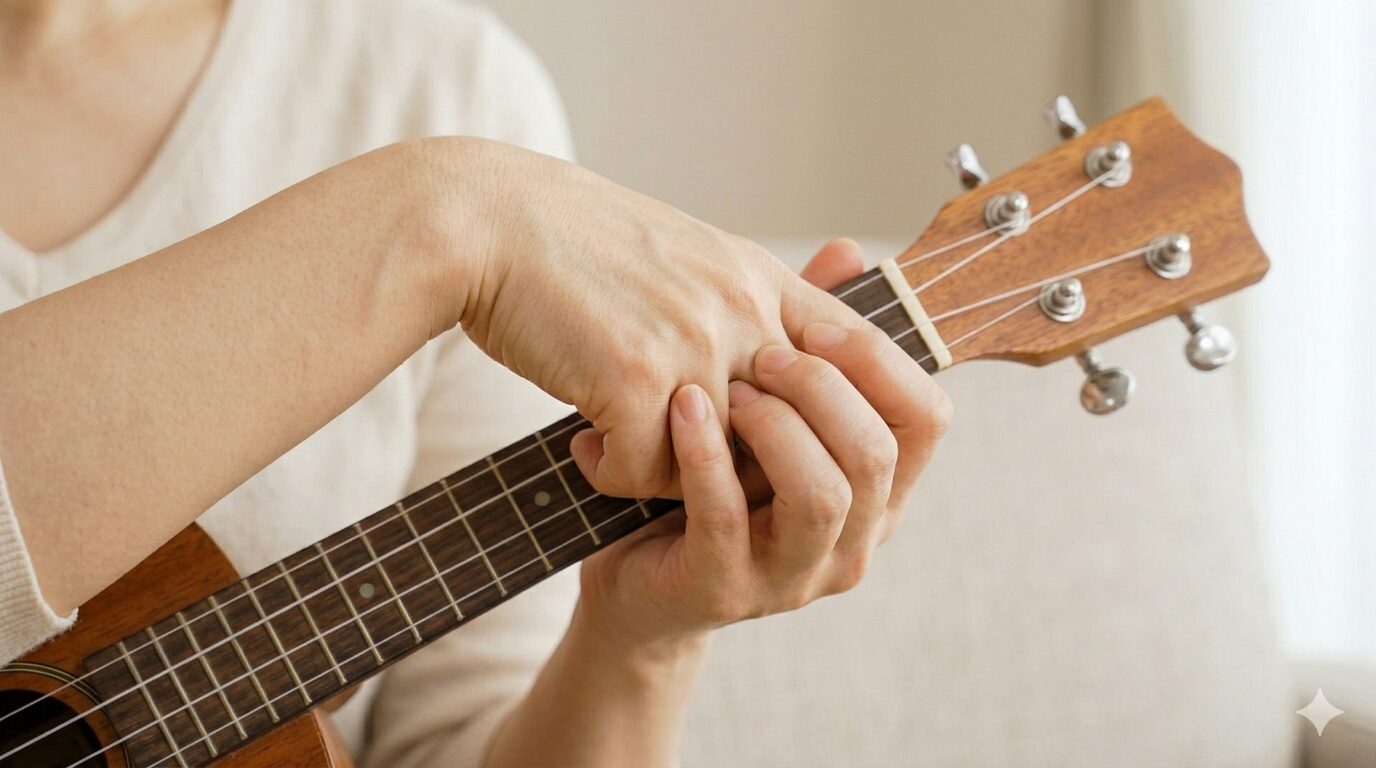 ウクレレ演奏中に手がしびれる主な原因