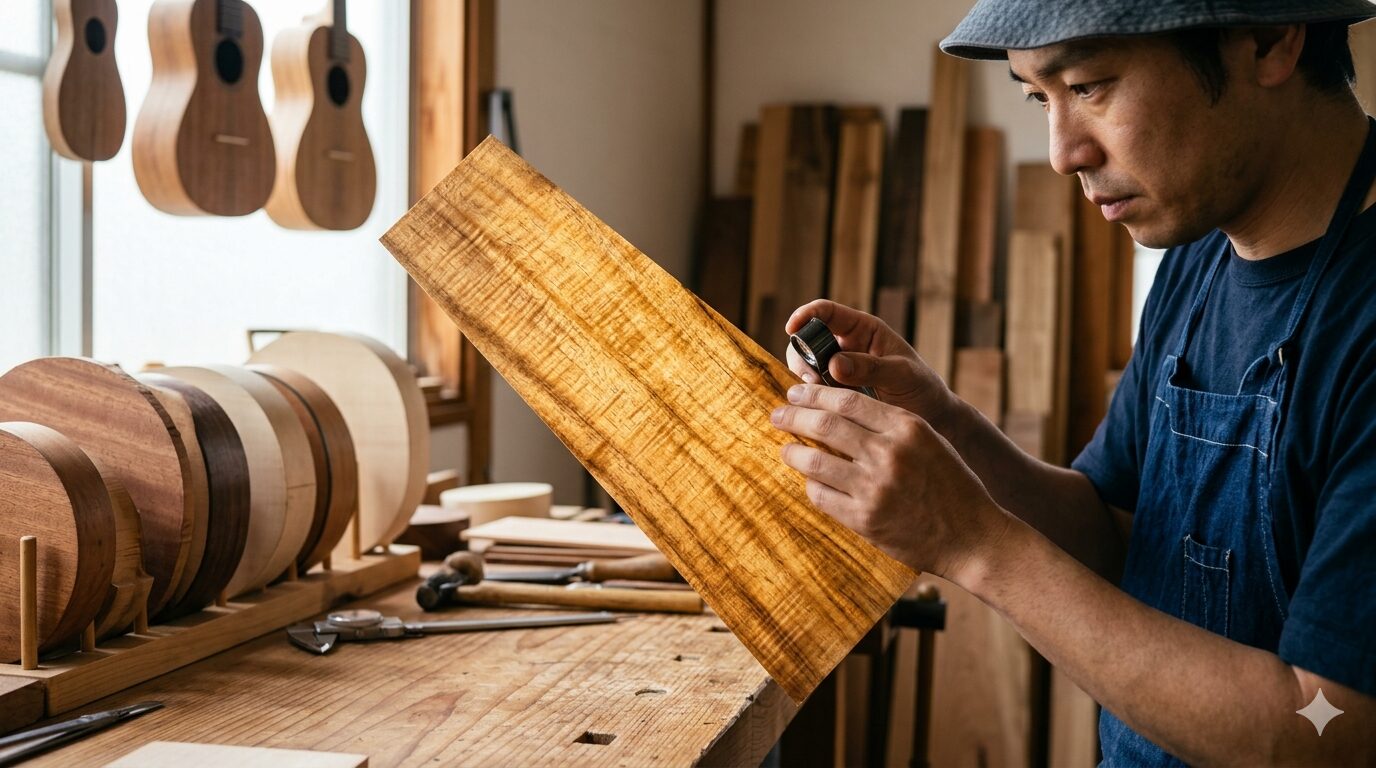 ウクレレの木材で音色が変わると言われる理由