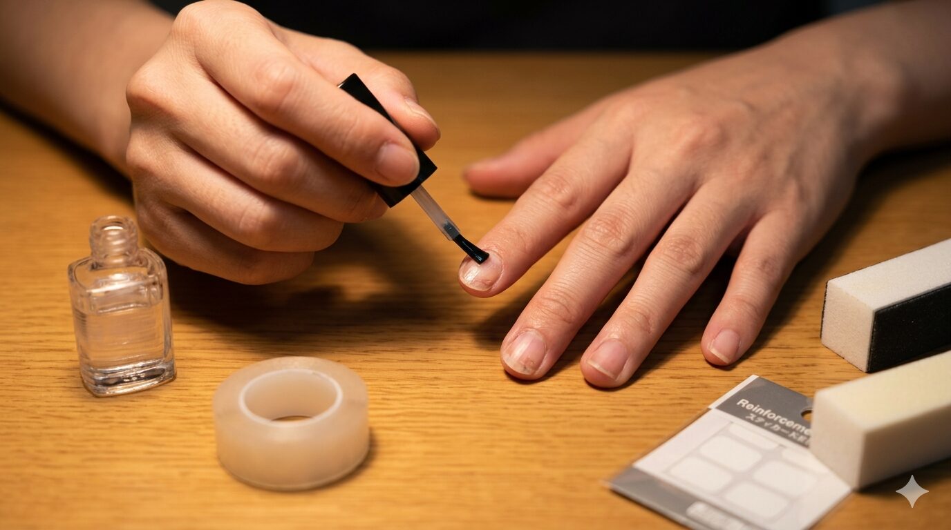 100均グッズで爪を補強・保護する方法