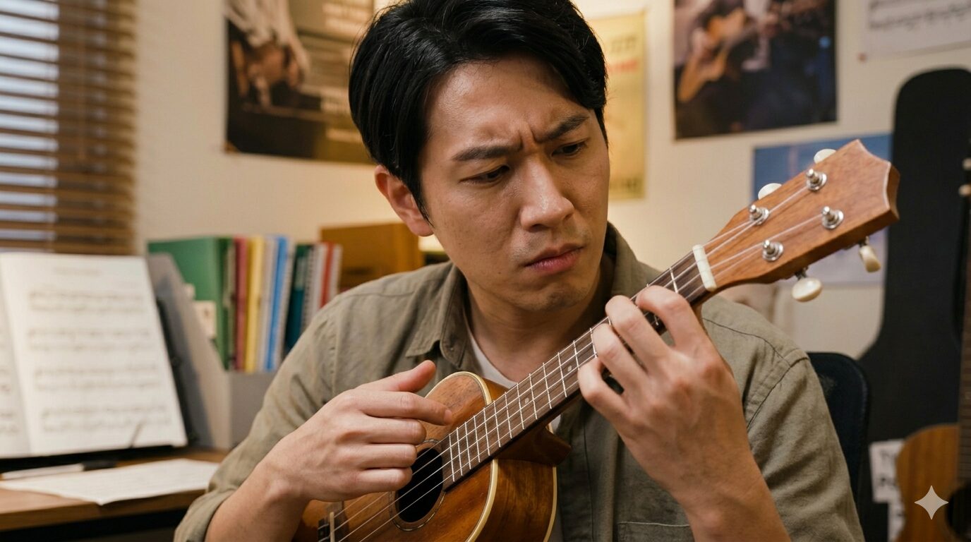 ウクレレで歌うとリズムが崩れるのは意志が弱いせいではない