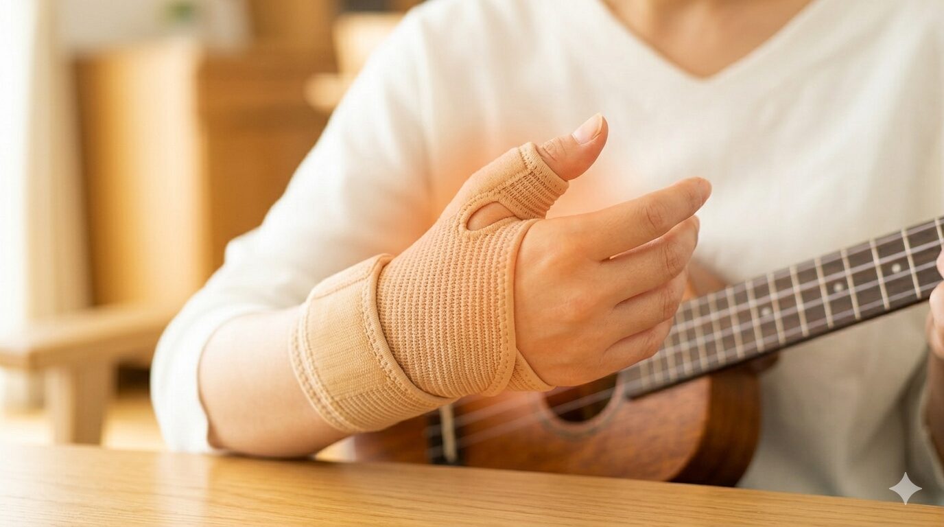 ウクレレの腱鞘炎にサポーターが役立つといわれる理由