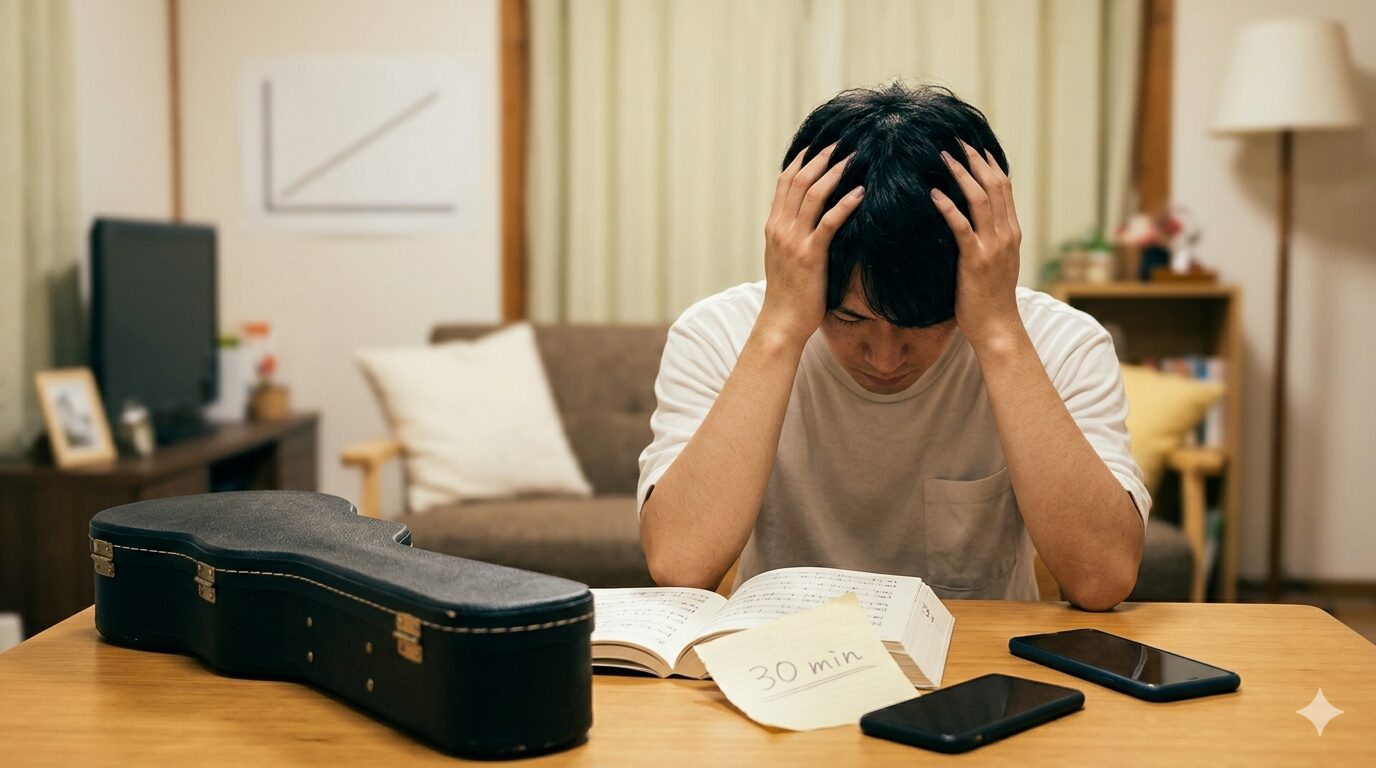 ウクレレ練習が続かない5つの根本原因