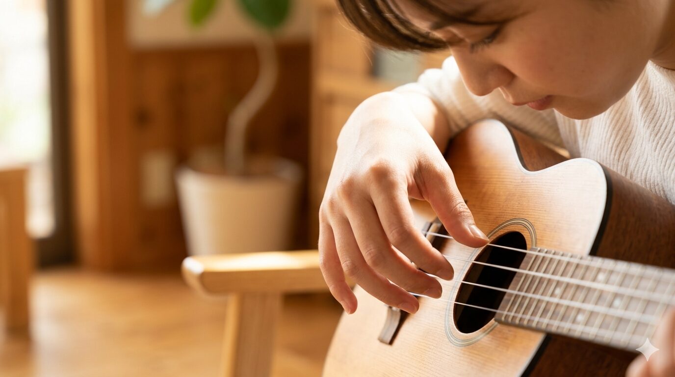 アルペジオの基本的な指使いと弦の割り当て方