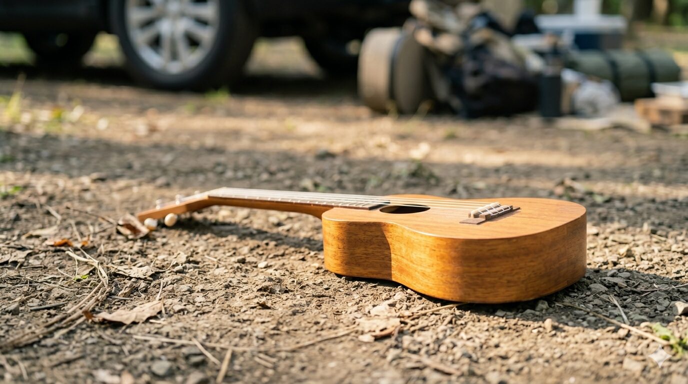 ウクレレをキャンプに持ち運ぶ前に知っておきたいリスク