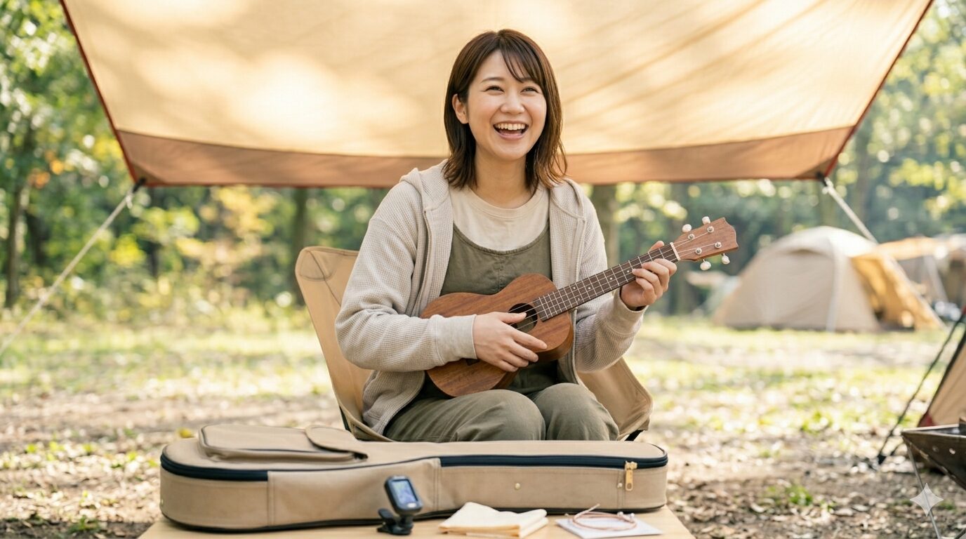 キャンプでウクレレを楽しむために準備しておくといいもの
