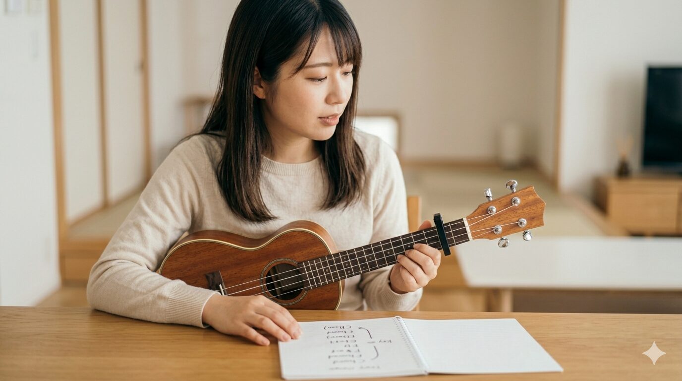 ウクレレで移調するための主な2つの方法